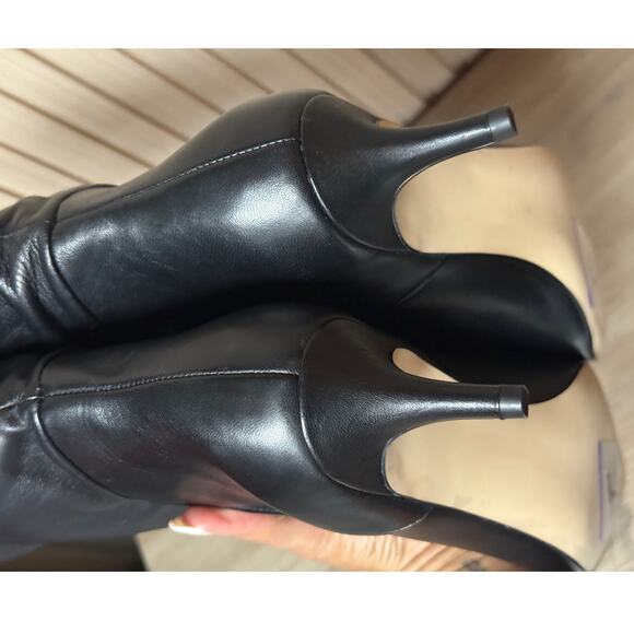Nordstrom Pointed Toe Leather Booties Black Women’s Size 8M - Picture 6 of 9